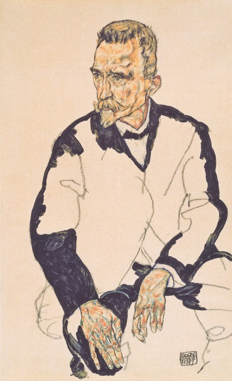 海因里希Benesch的肖像 作者 埃贡·席勒（Egon Schiele）