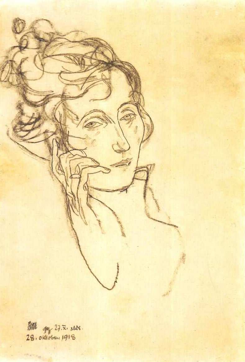 伊迪丝席勒死了 作者 埃贡·席勒（Egon Schiele）