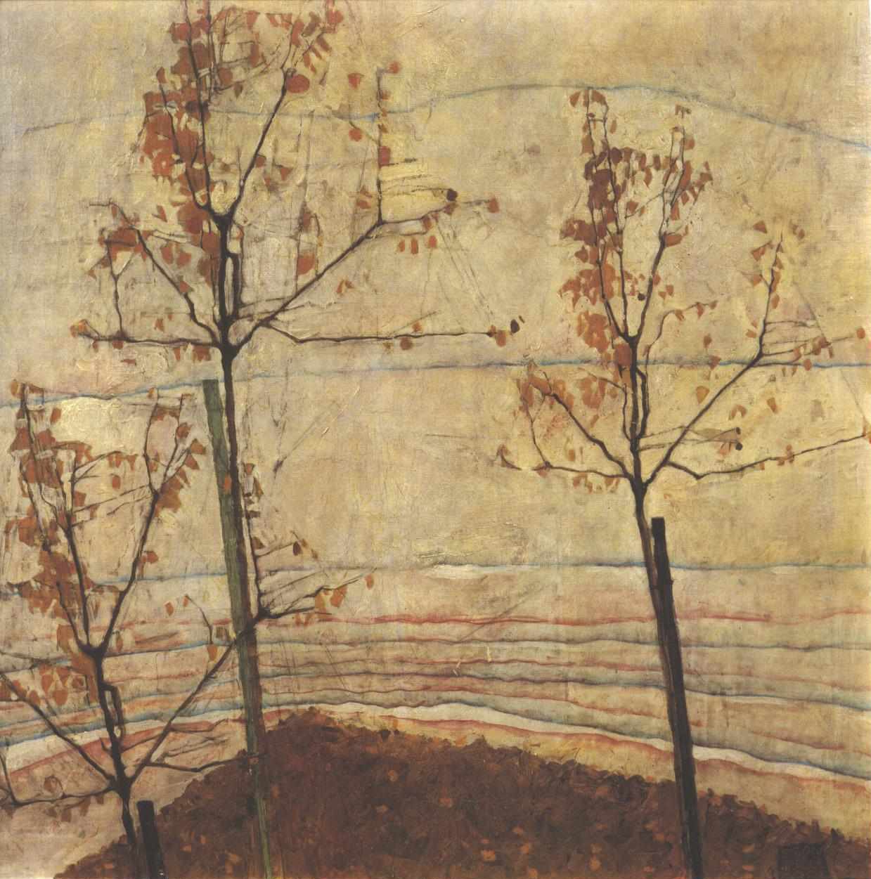 秋天的树木我 作者 埃贡·席勒（Egon Schiele）