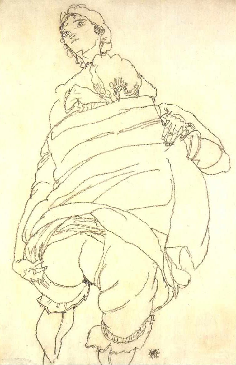 女同性恋夫妇 作者 埃贡·席勒（Egon Schiele）