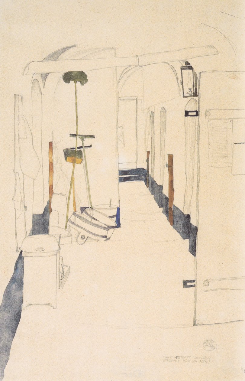 我觉得没有受到惩罚，但纯化了 作者 埃贡·席勒（Egon Schiele）