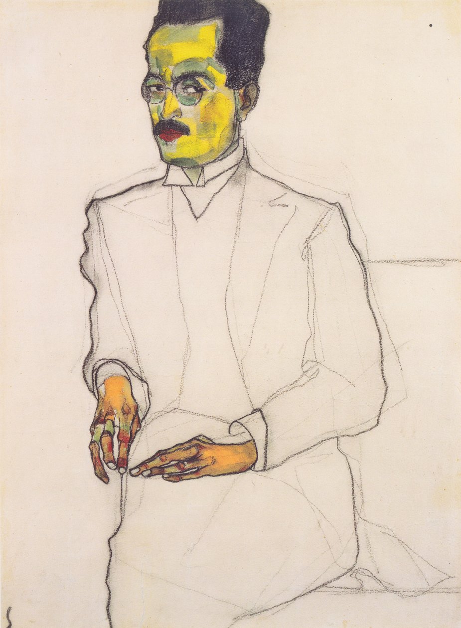 绅士的肖像 作者 埃贡·席勒（Egon Schiele）