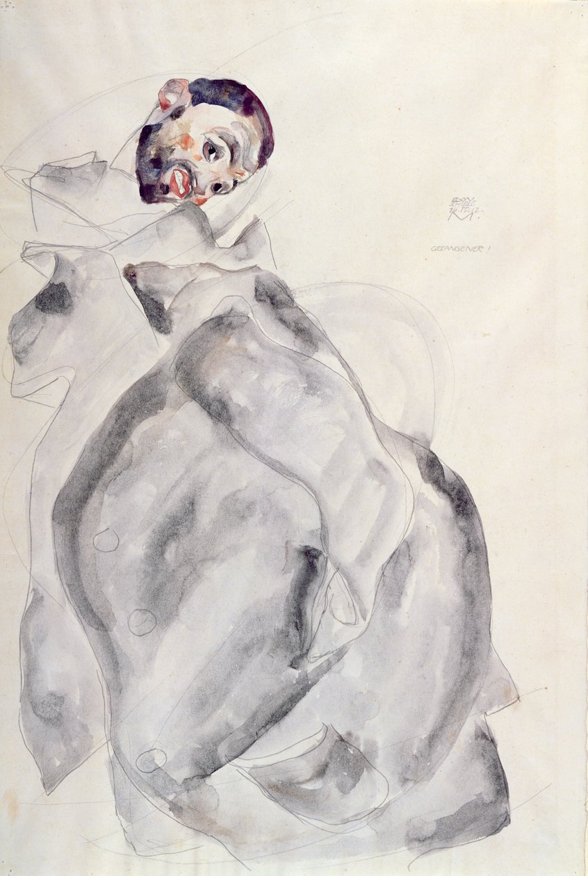 囚犯！ 作者 埃贡·席勒（Egon Schiele）