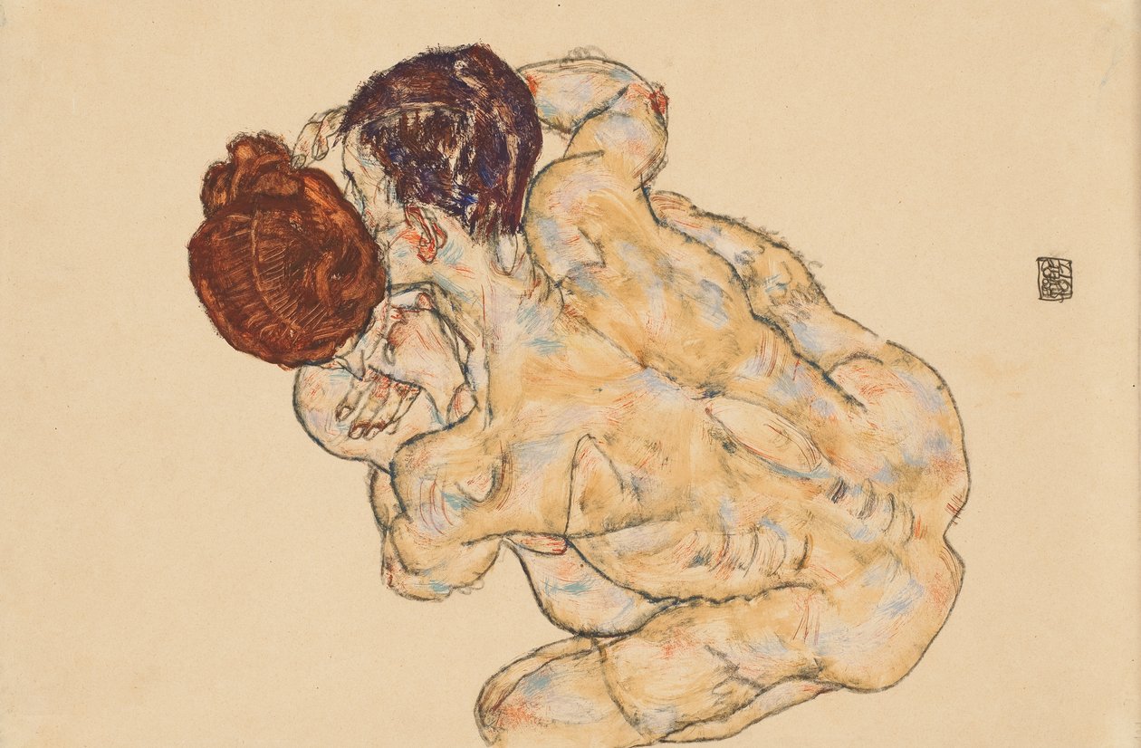 男人和女人 作者 埃贡·席勒（Egon Schiele）