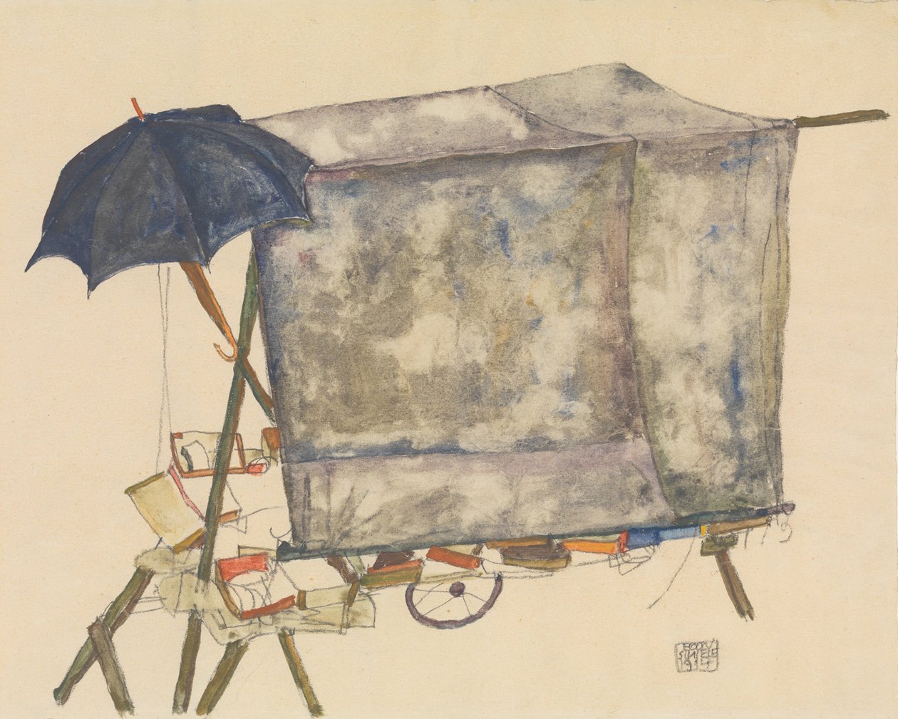 街车 作者 埃贡·席勒（Egon Schiele）
