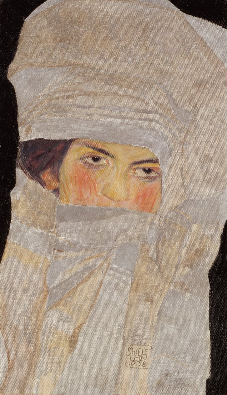 艺术家的姐姐，梅兰妮，1908年 作者 埃贡·席勒（Egon Schiele）