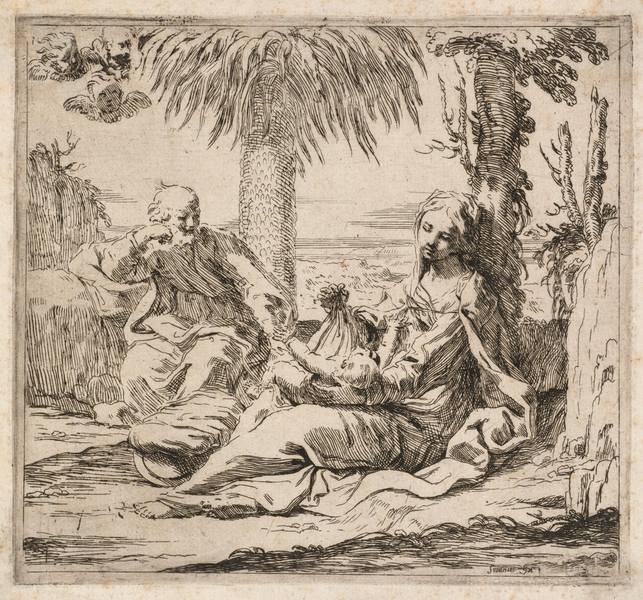 休息一下飞往埃及的航班。 作者 伊丽莎白·赛拉妮（Elisabetta Sirani）