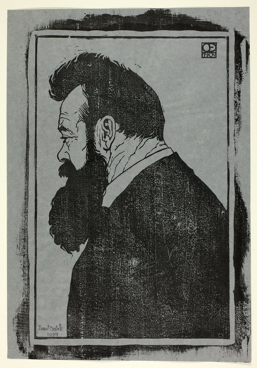 F.霍德勒 作者 埃米尔·奥尔里克（Emil Orlik）