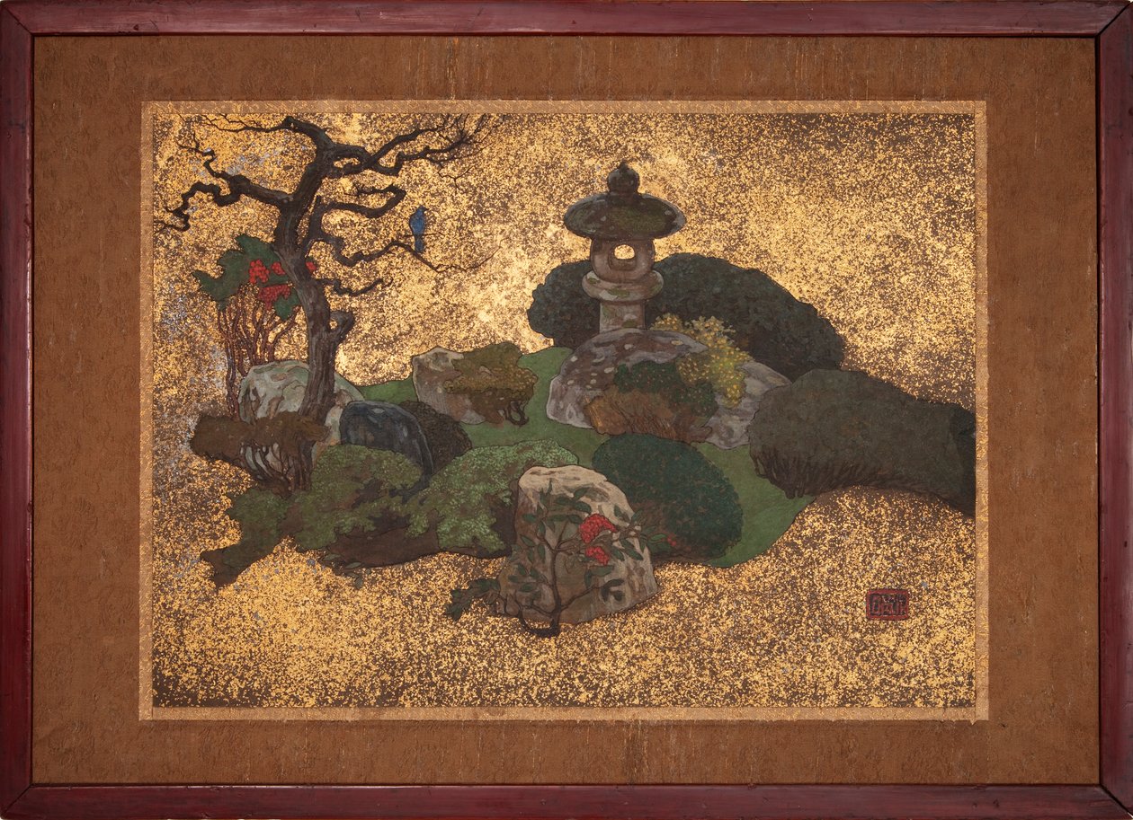 日本花园 作者 埃米尔·奥尔里克（Emil Orlik）
