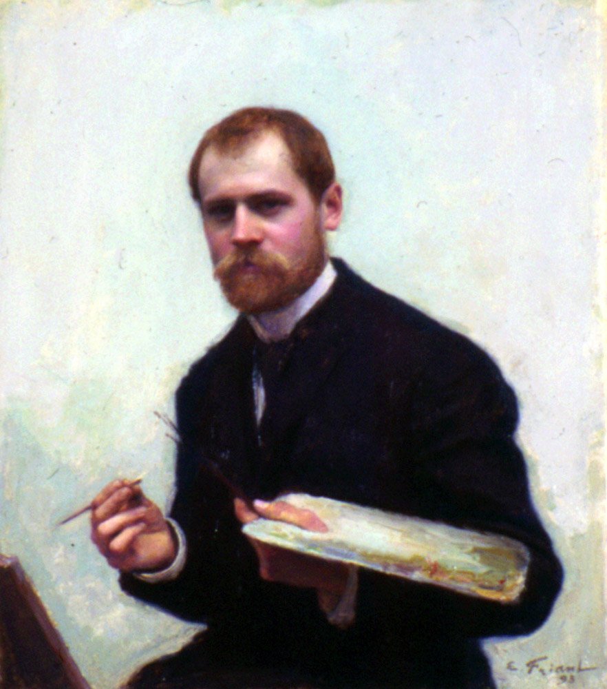 自画像 作者 埃米尔·弗里安特（Emile Friant）
