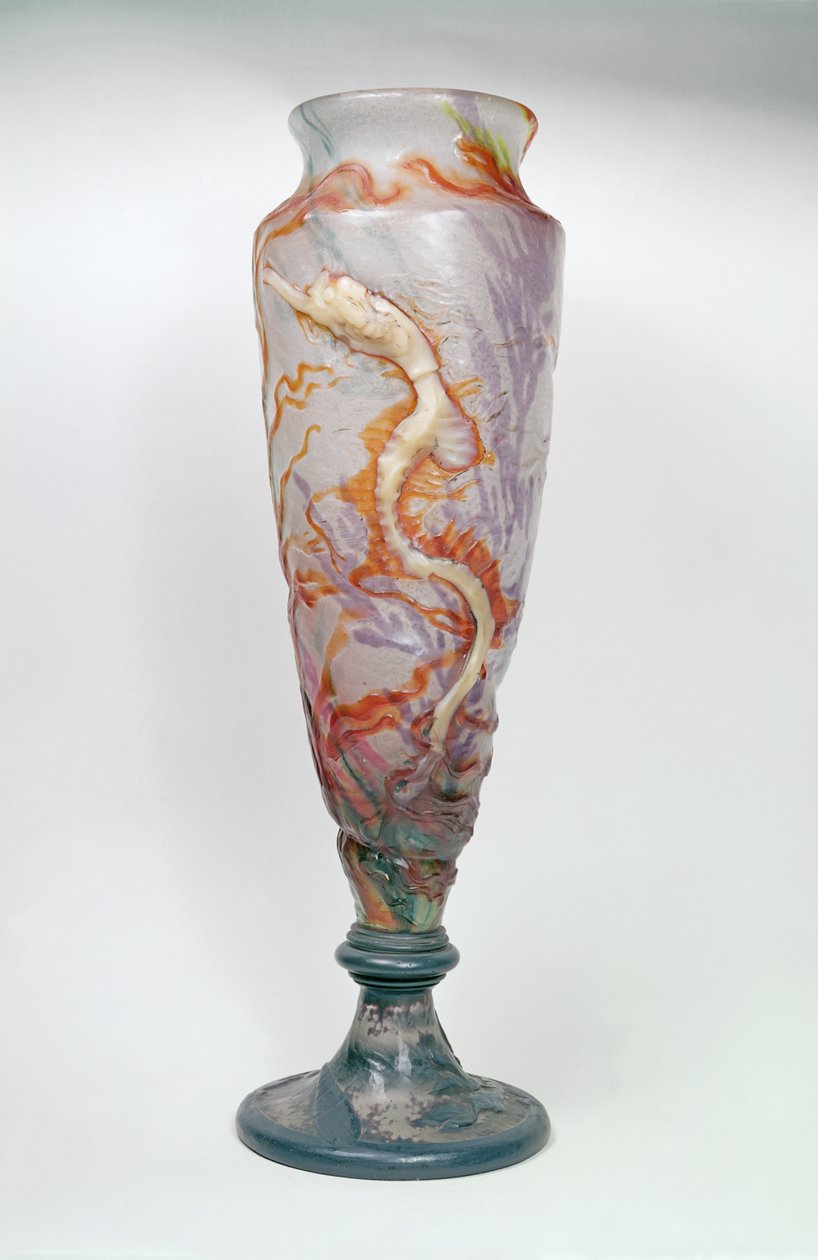 花瓶，c.1900（玻璃） 作者 埃米尔·加勒（Emile Galle）