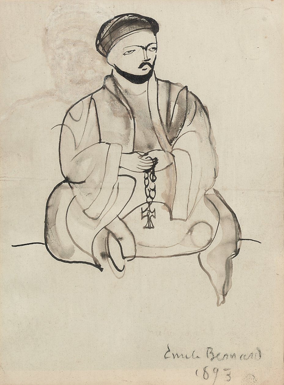科普特神父，1893年 作者 埃米尔·伯纳德（Emile Bernard）