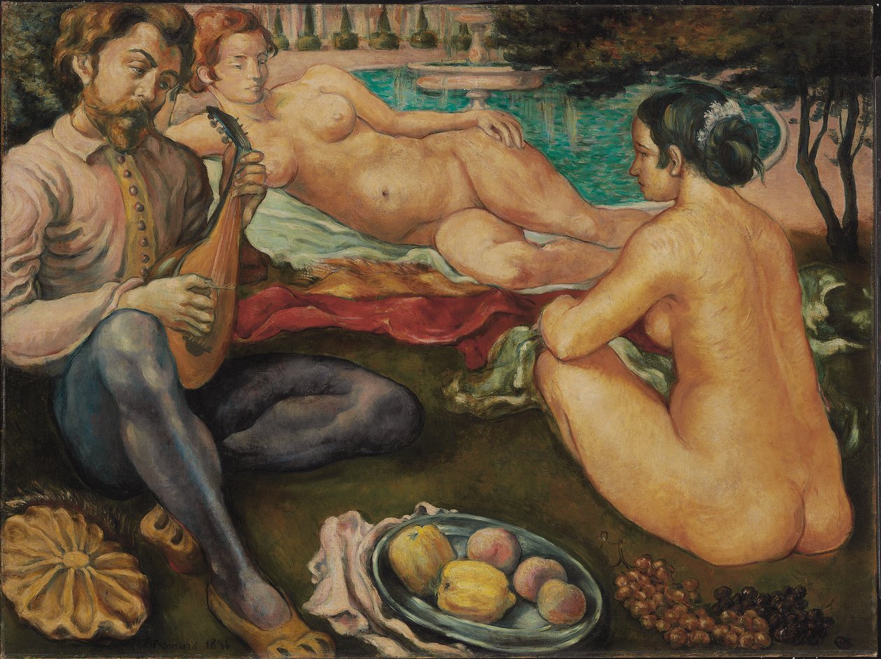爱的法院，1890年 作者 埃米尔·伯纳德（Emile Bernard）