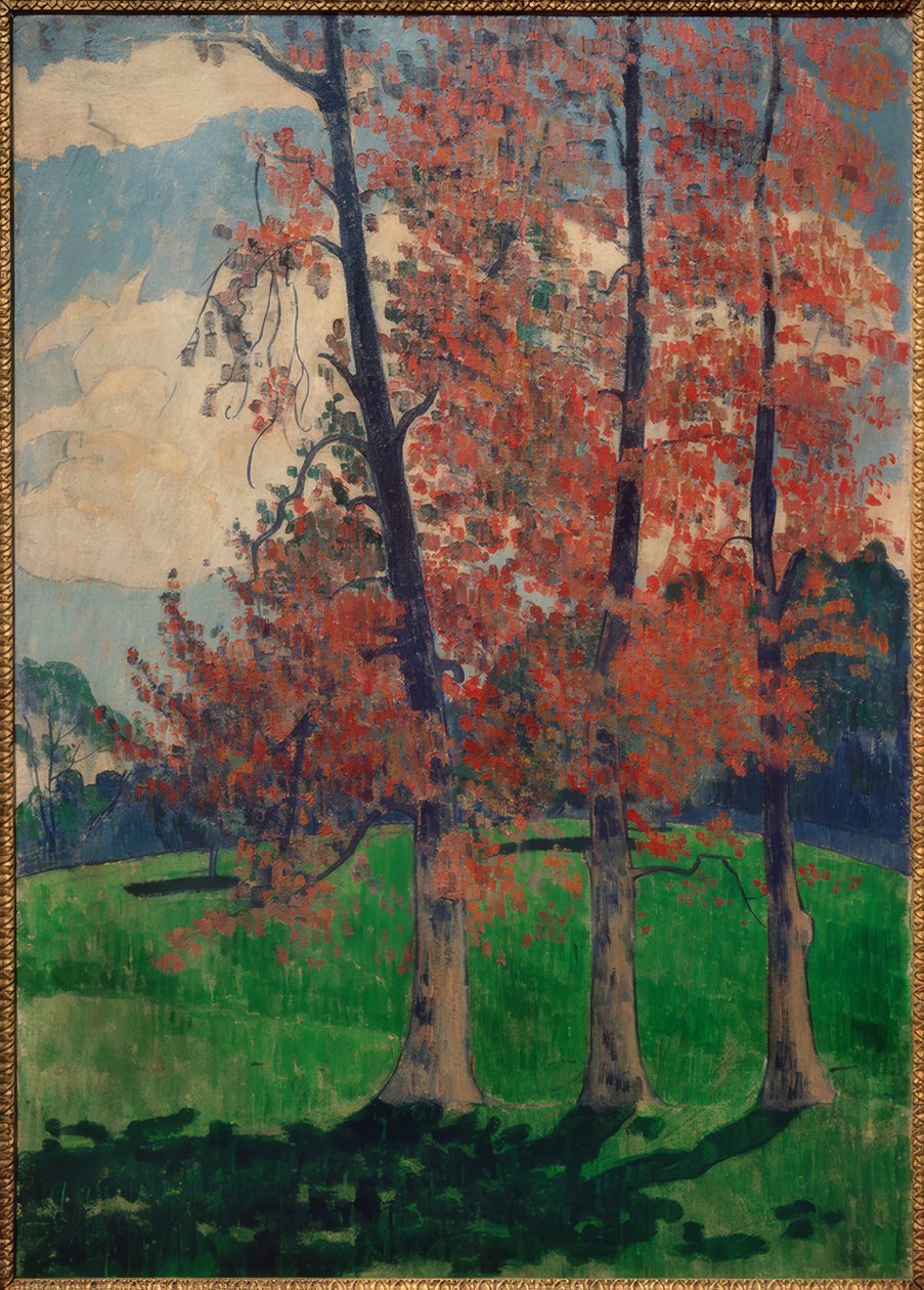 红杨树 作者 埃米尔·伯纳德（Emile Bernard）