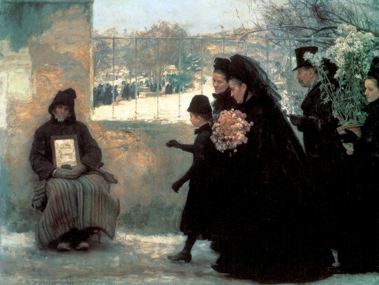 1888年的“诸圣日”。 作者 埃米尔·弗里安特（Emile Friant）