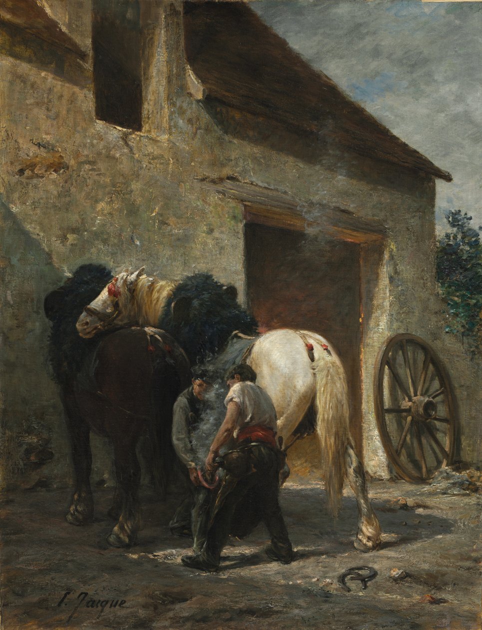 铁匠，1887年后。 作者 埃米尔·雅克