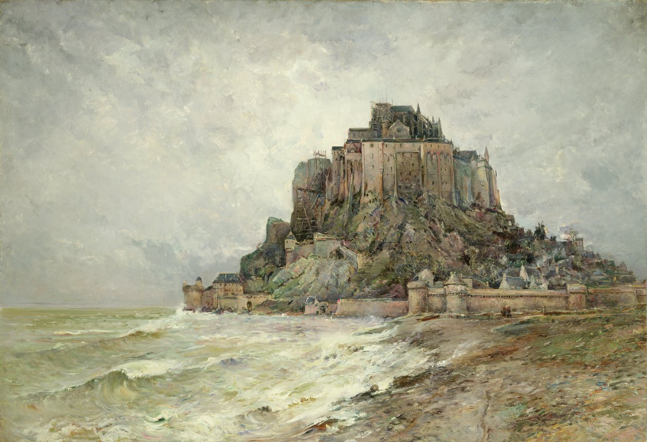 圣米歇尔山，1896年 作者 埃米尔·诺洛特（Emile Noirot）