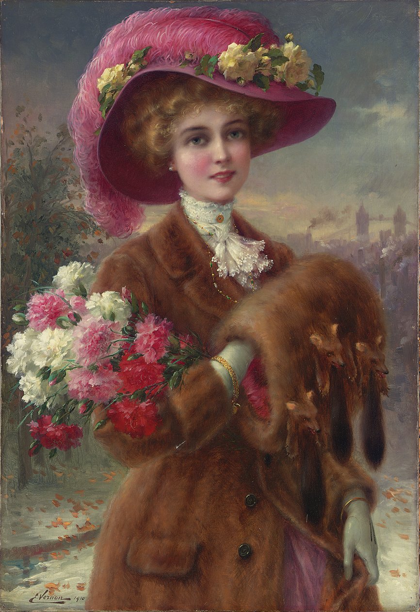 《冬日美景》，1910年 作者 埃米尔·弗农（Emile Vernon）
