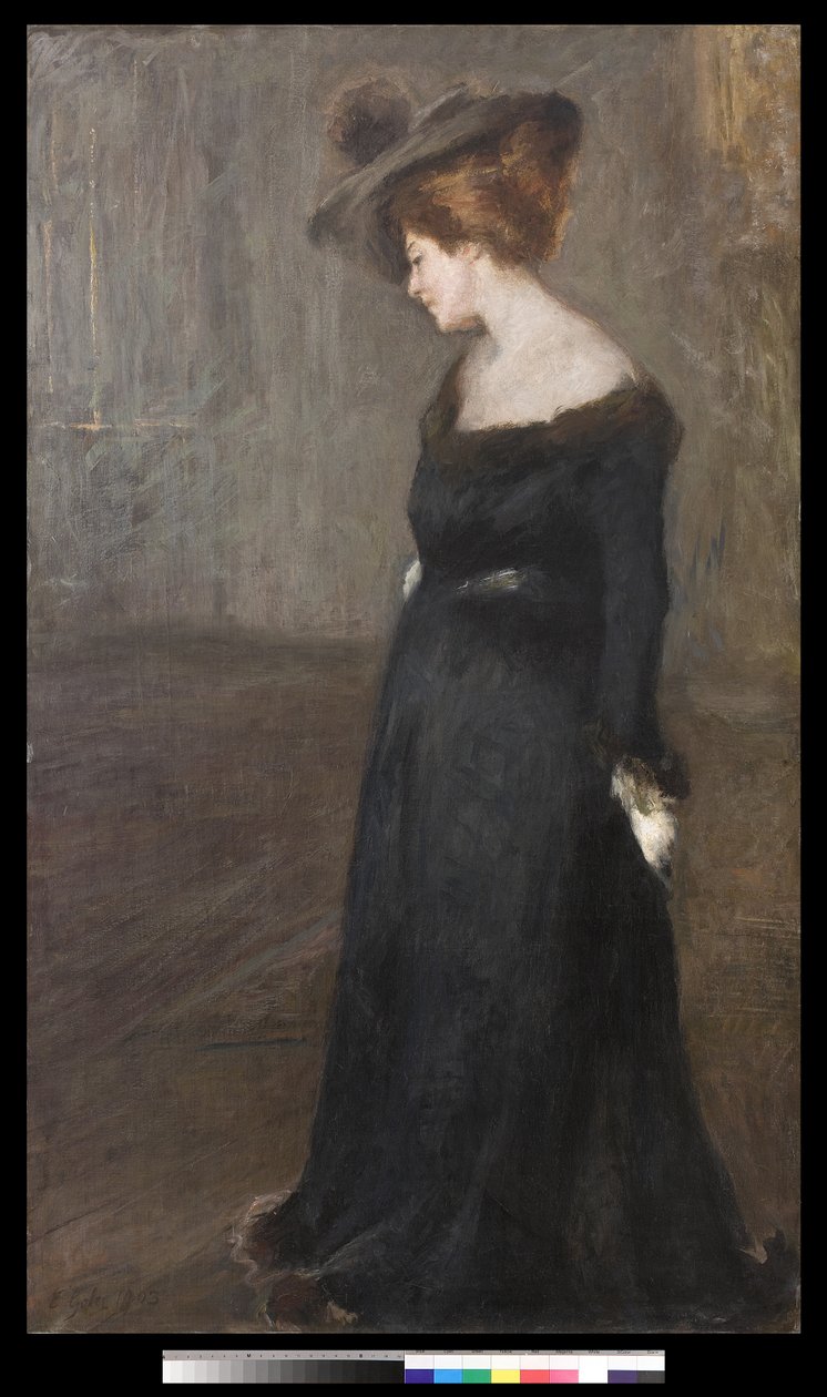 一位女士的肖像，1903年 作者 埃米利奥·高拉（Emilio Gola）