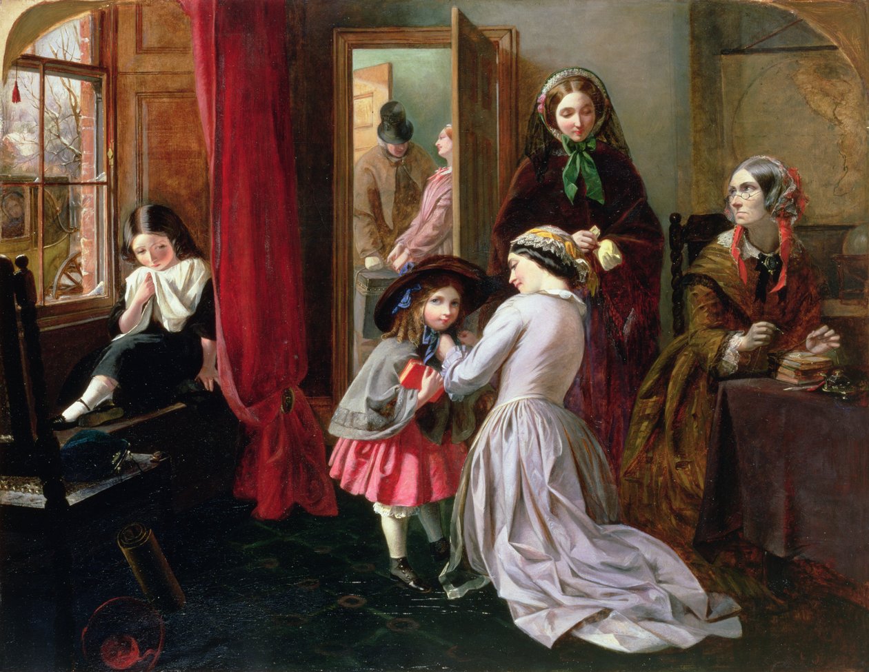 家庭思想，1856年 作者 艾米丽·玛丽·奥斯本（Emily Mary Osborn）