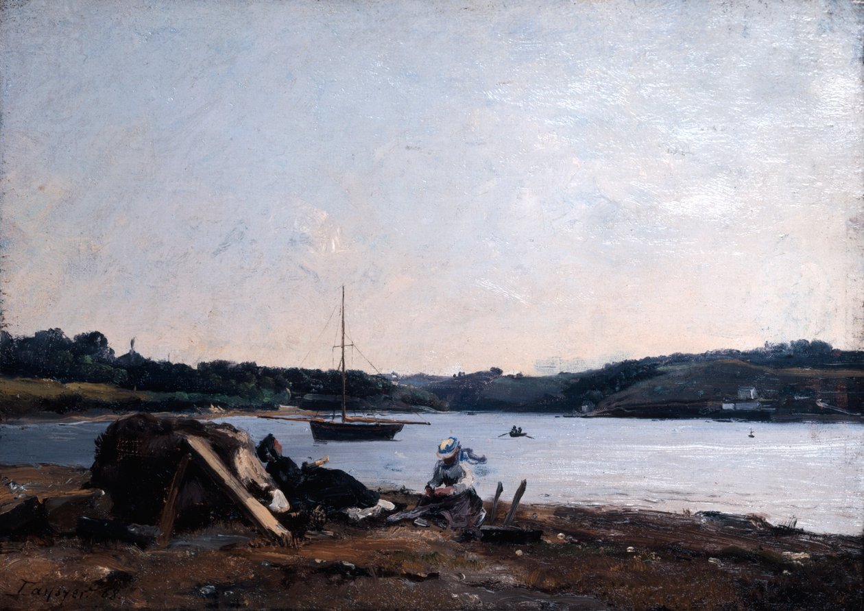 河口，1868年。 作者 伊曼纽尔·兰瑟（Emmanuel Lansyer）
