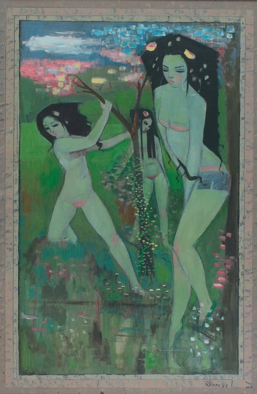 山涧（板上油画 作者 恩德·罗德（Endre Roder）