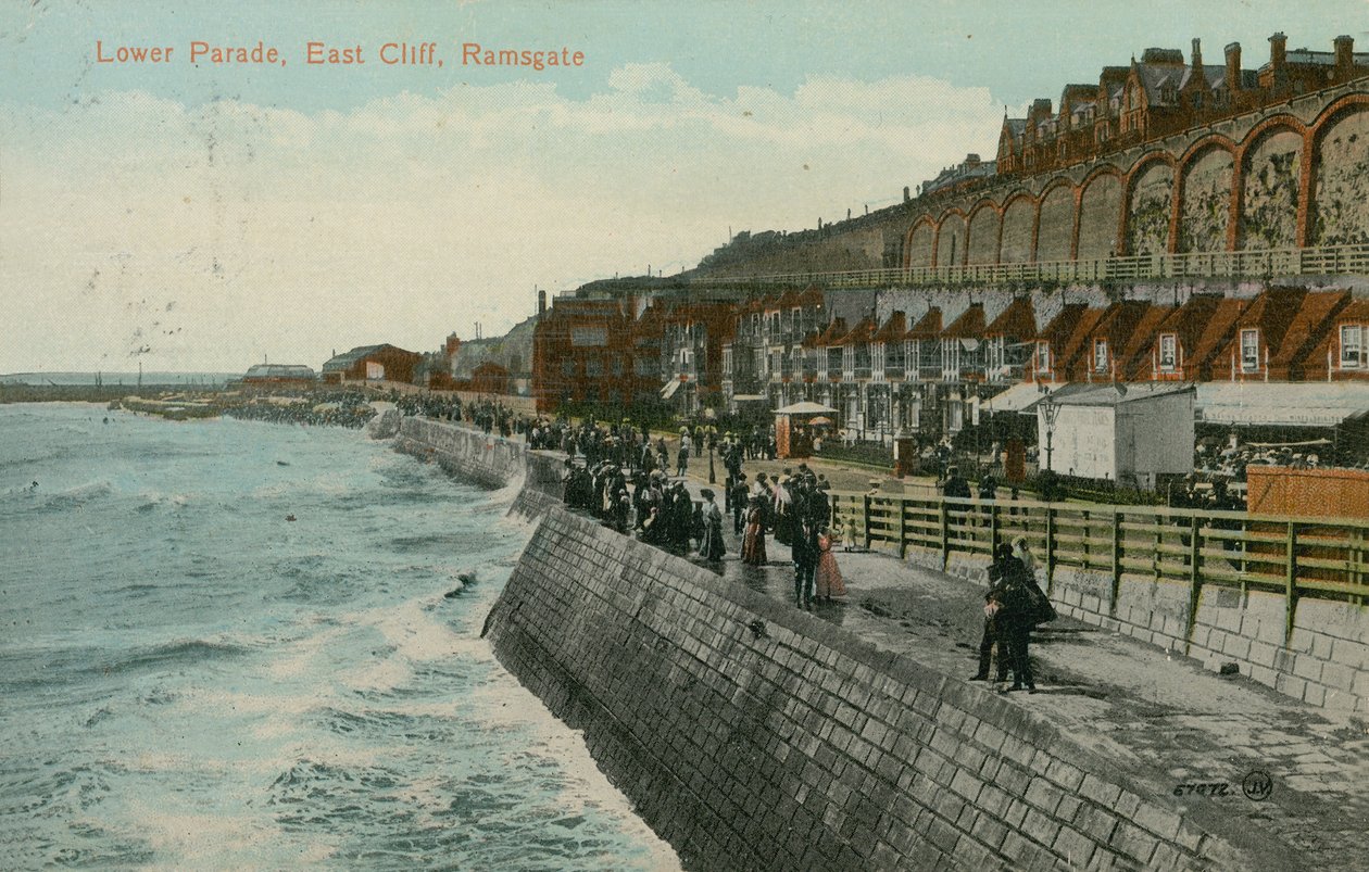 Lower Parade，East Cliff，Ramsgate。明信片于1913年寄出。 作者 英国摄影师