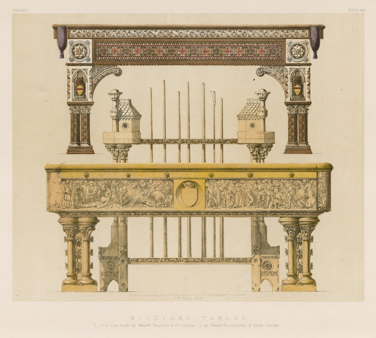 台球桌（chromolitho） 作者 英语学校