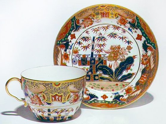 杯子和碟子，1815（陶瓷） 作者 英语学校