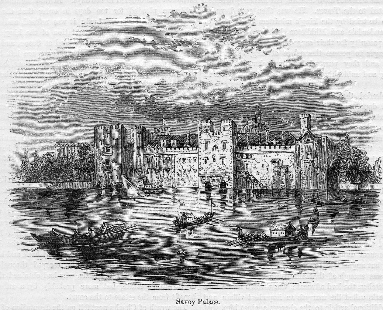 萨沃伊宫，1661年 作者 英语学校