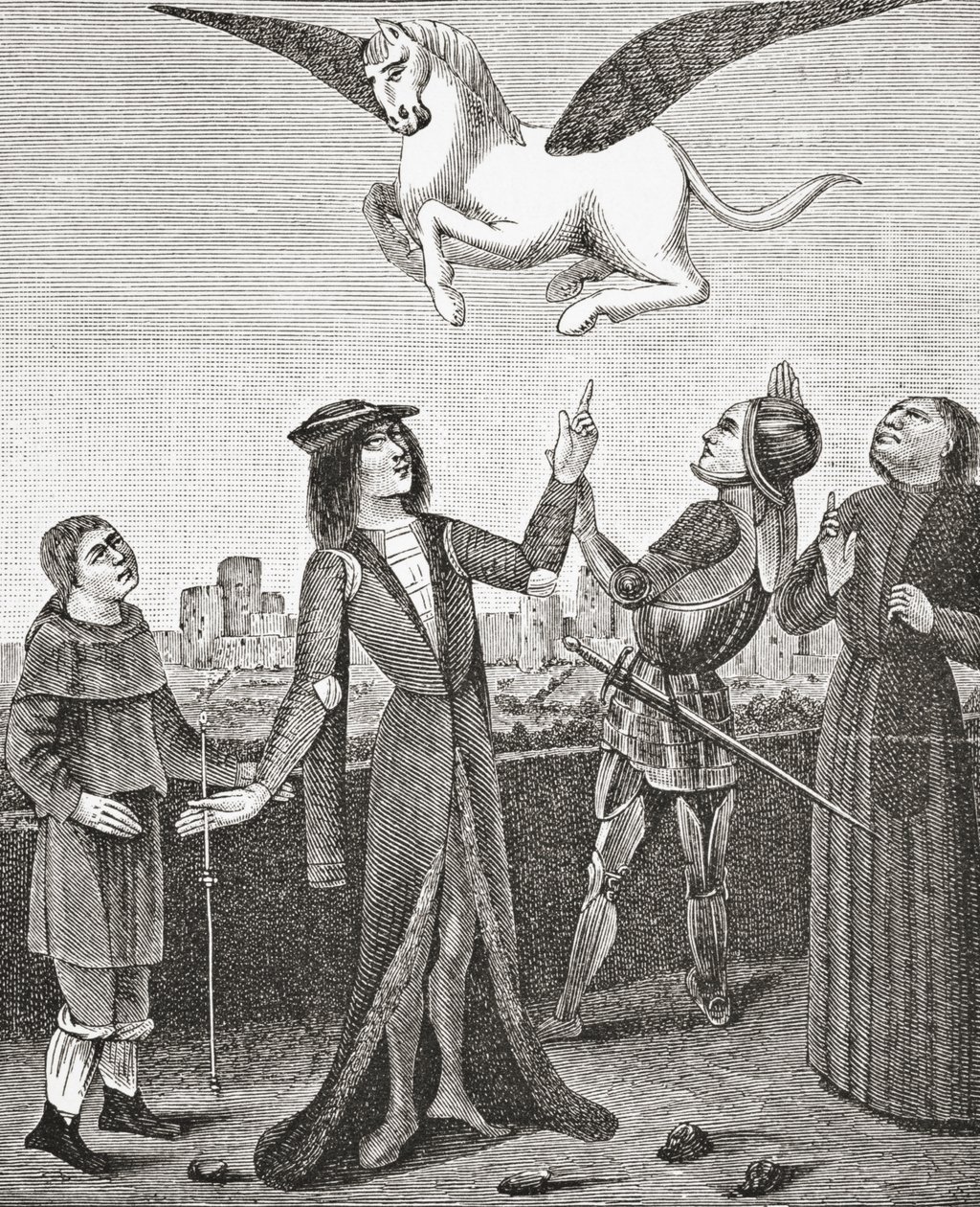 马飞马，1878年 作者 英语学校