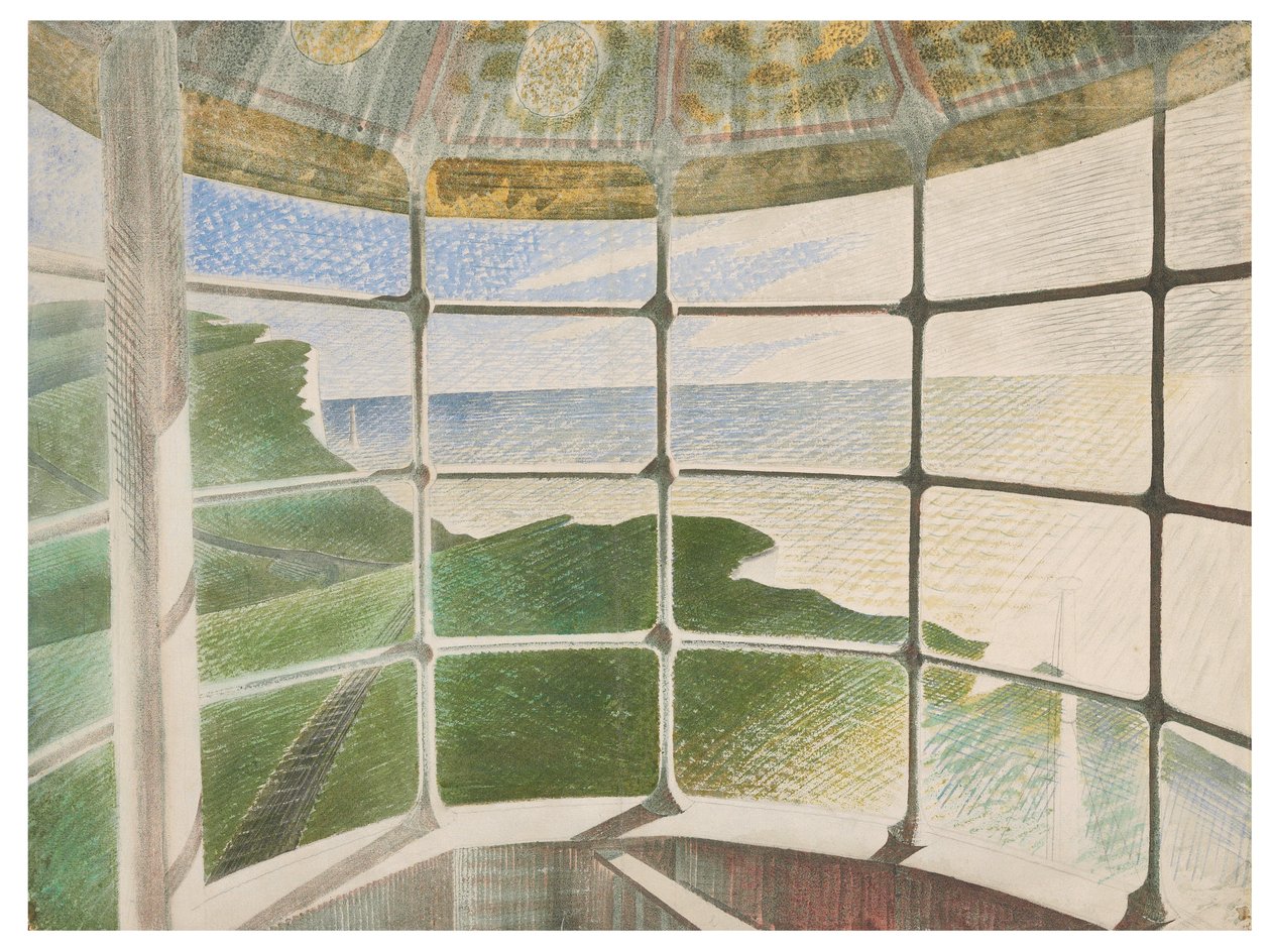 滩头灯塔 作者 埃里克·拉维鲁（Eric Ravilious）