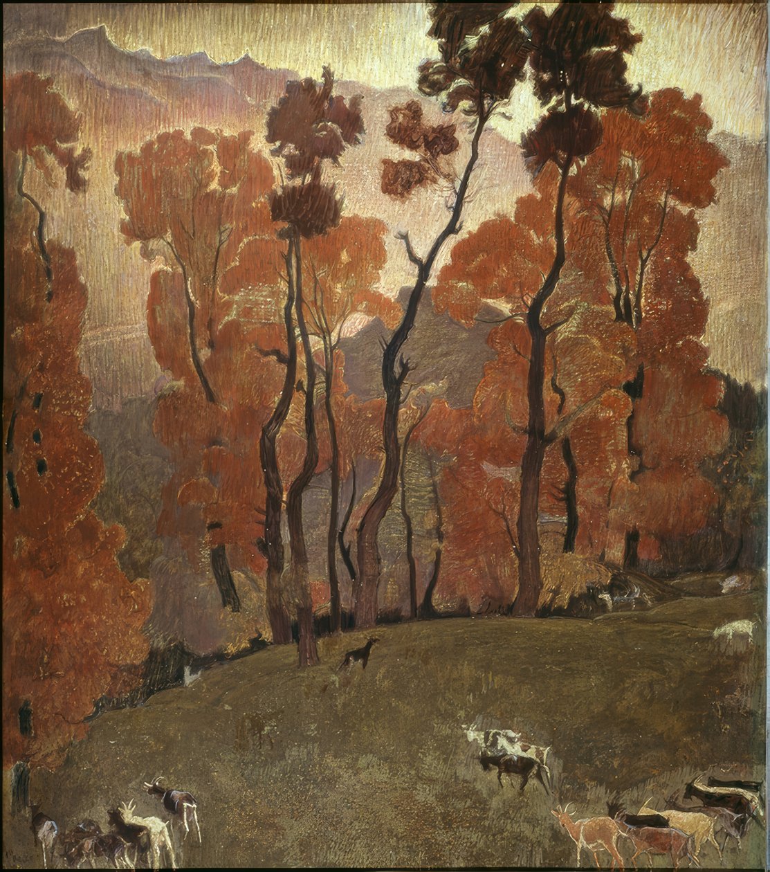 瓦莱州风景 作者 欧内斯特·比勒（Ernest Bieler）