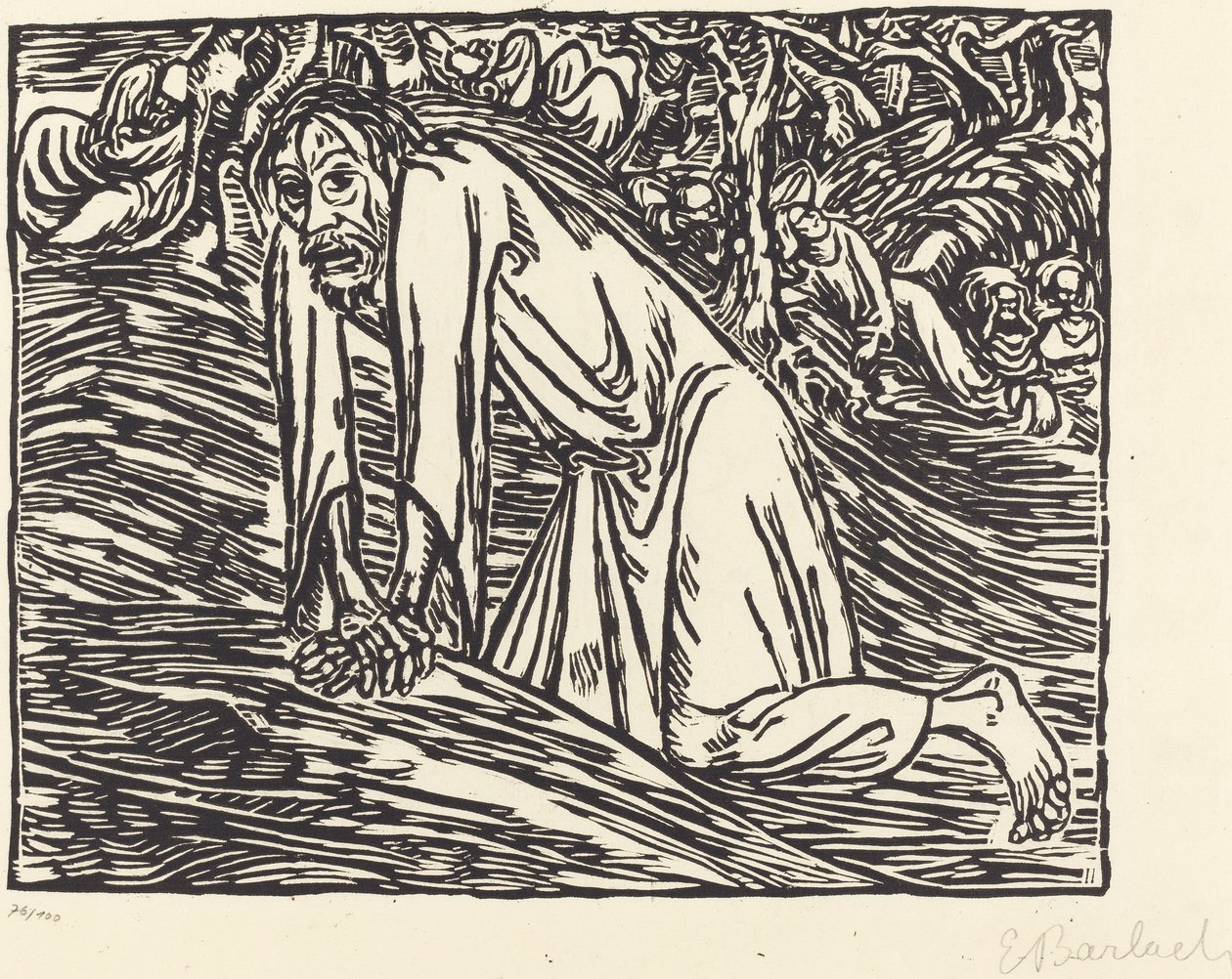 基督在客西马尼 作者 恩斯特·巴拉赫（Ernst Barlach）