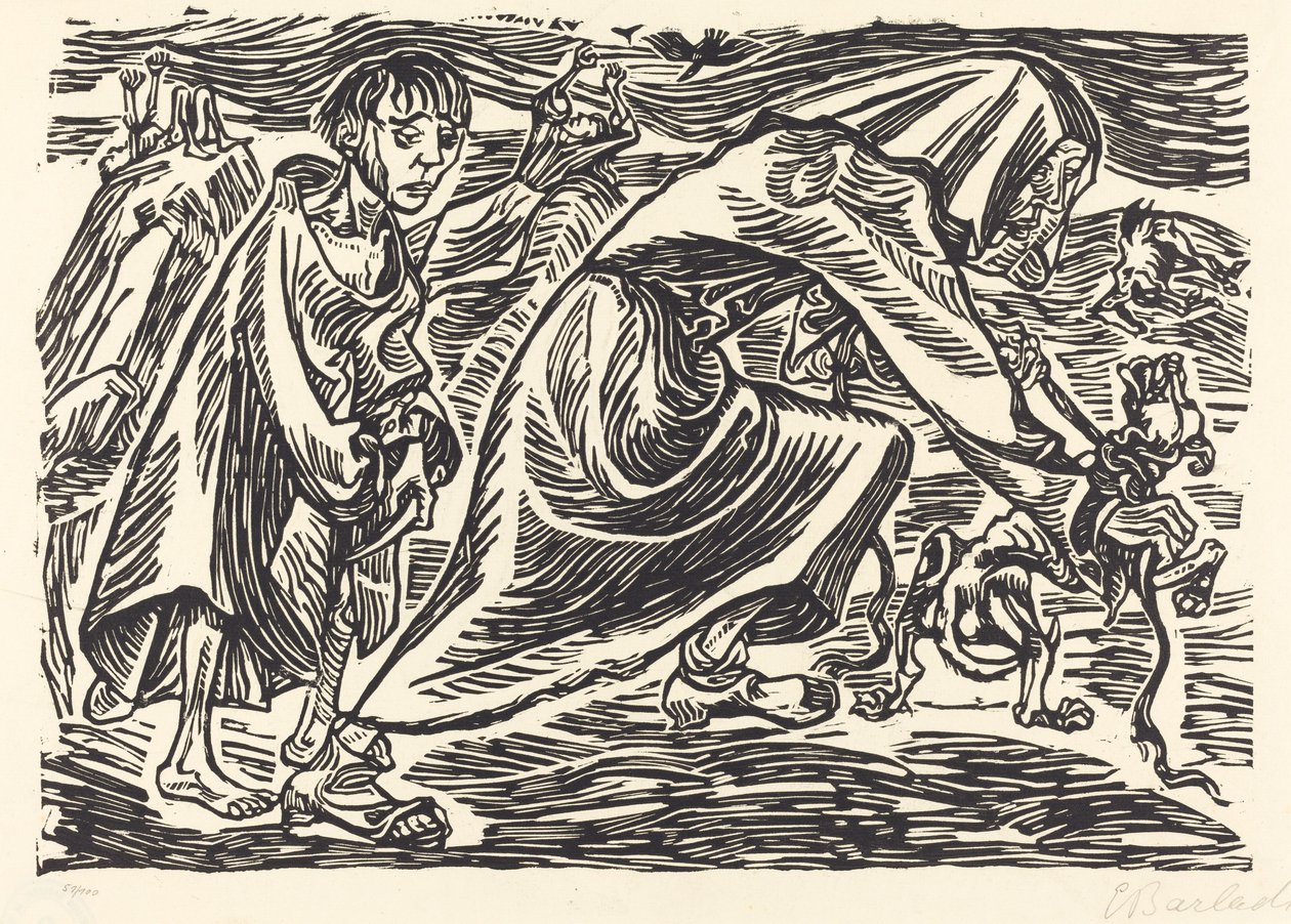 捕狗人 作者 恩斯特·巴拉赫（Ernst Barlach）
