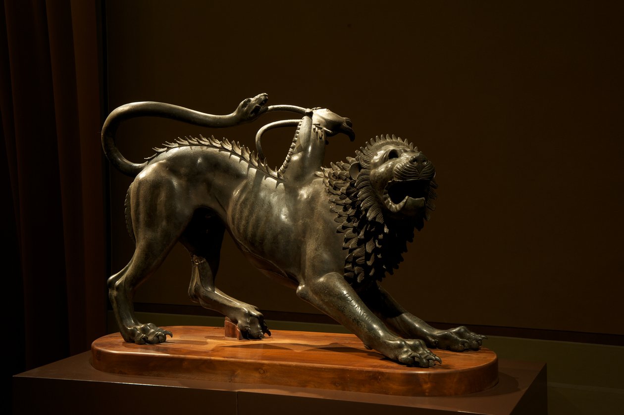 阿雷佐的奇美拉，公元前400年（青铜） 作者 伊特鲁里亚语