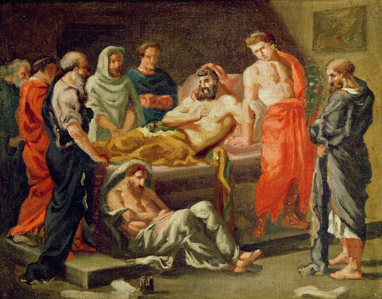 Marcus Aurelius之死（草图），c.1843 作者 费迪南德·维克多·尤金·德拉克罗瓦