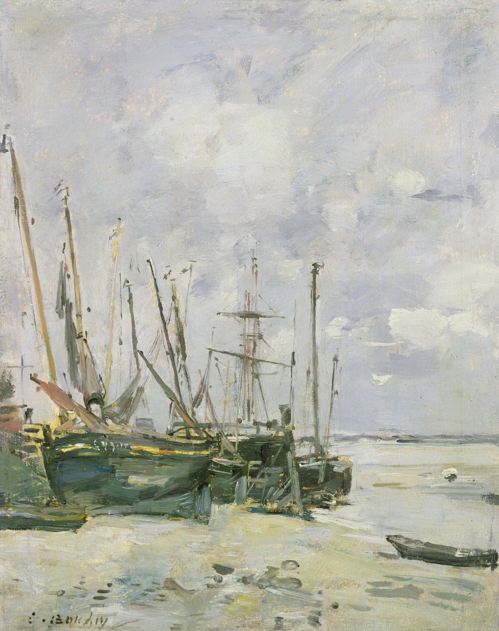 小船，1888-95 作者 尤金·路易斯·布丁