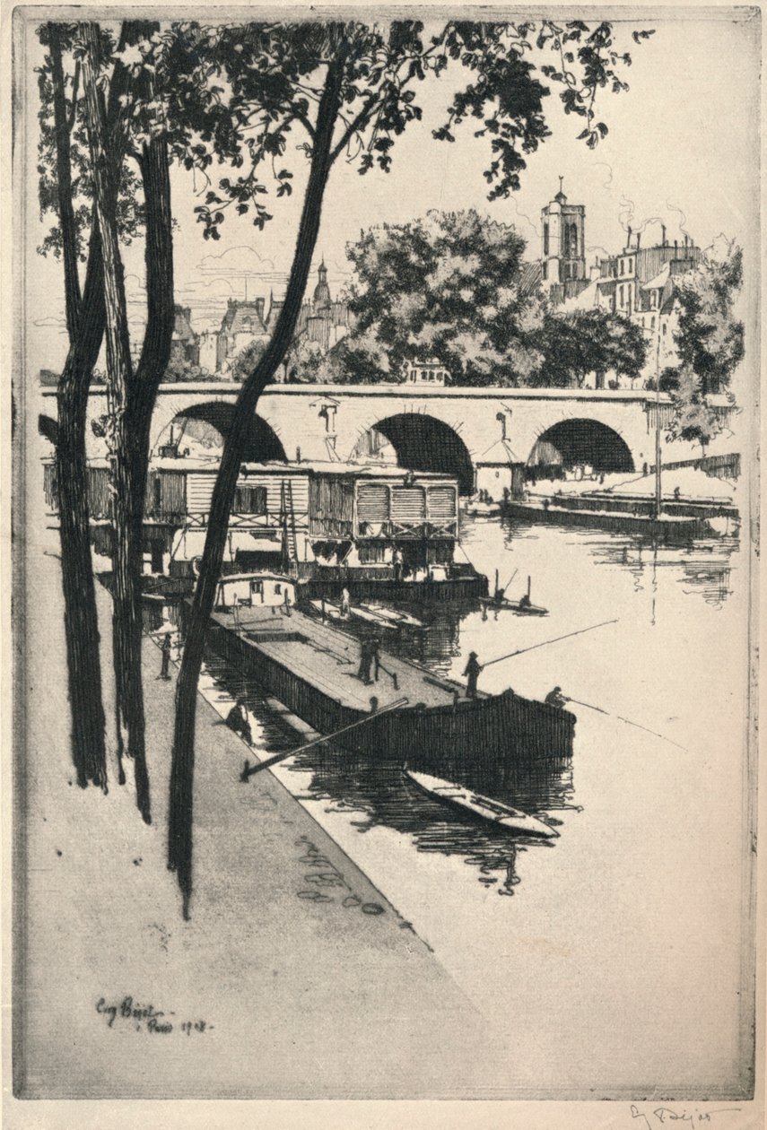 清洗船，1915年 作者 尤金·贝约特
