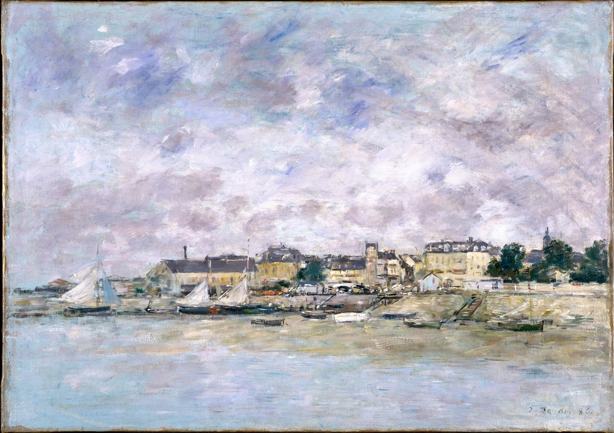 The Port，Trouville，1886 作者 尤金·路易斯·布丁