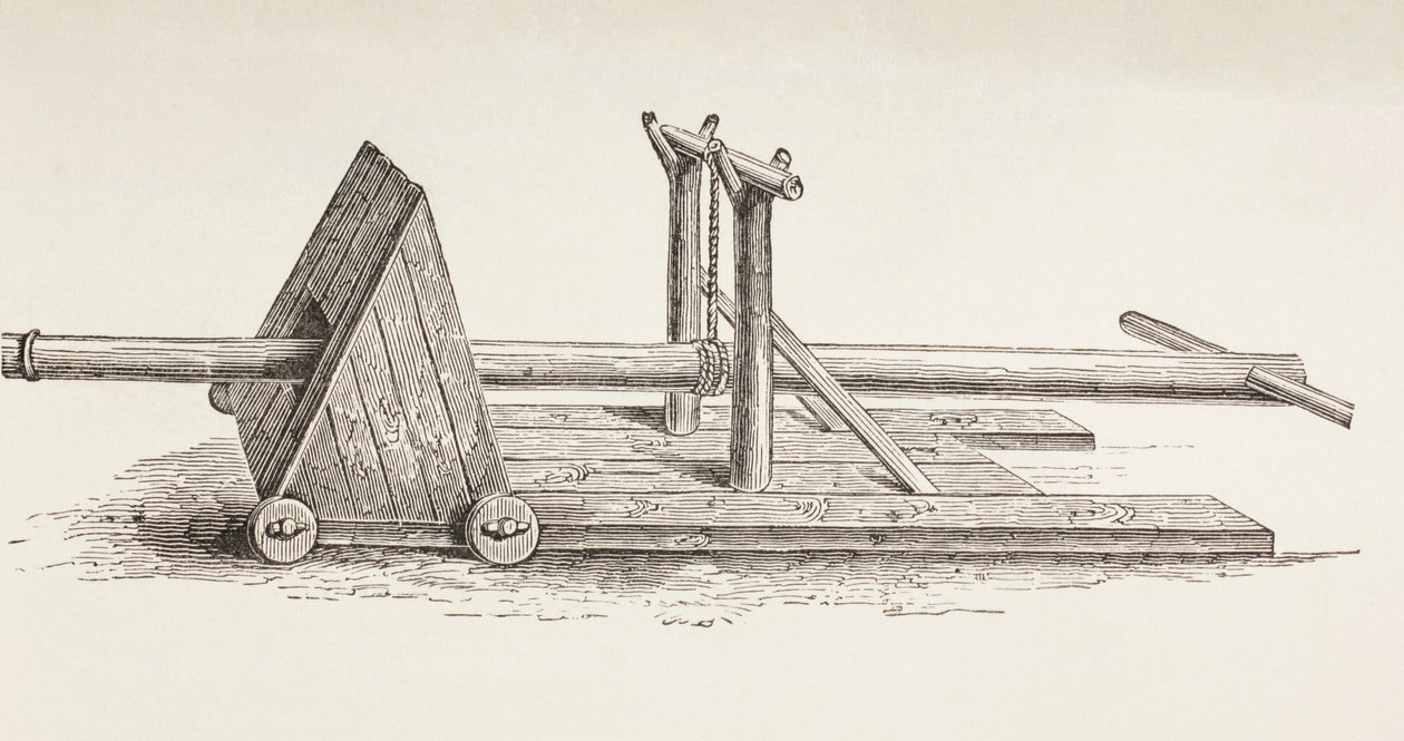 中世纪殴打公羊，1880年 作者 欧洲学校