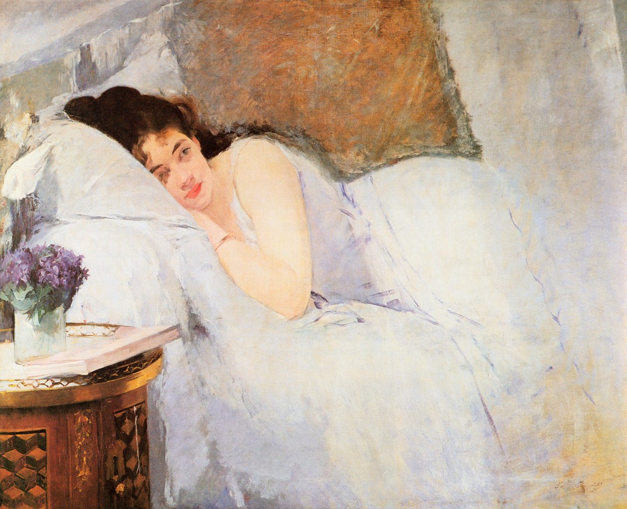 女人觉醒，1876年 作者 伊娃·冈萨雷斯（EvaGonzalès）