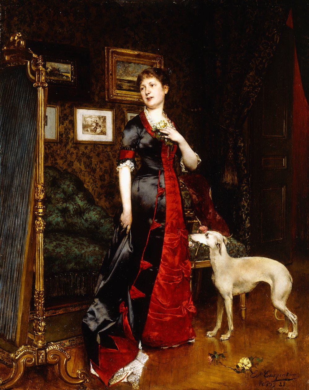 新礼服，1888年 作者 Evariste Carpentier