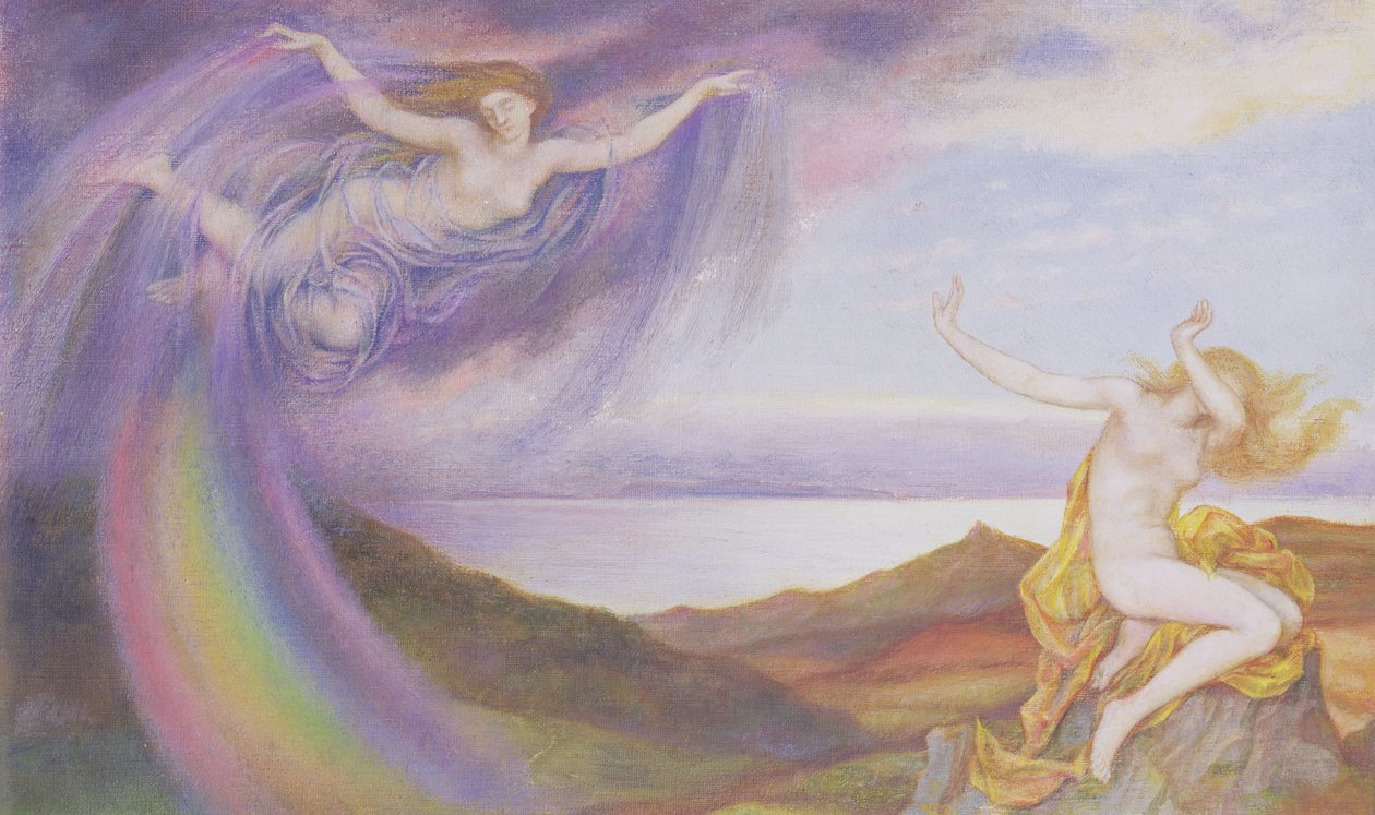 阳光和夏季淋浴 作者 伊夫林·德·摩根（Evelyn De Morgan）