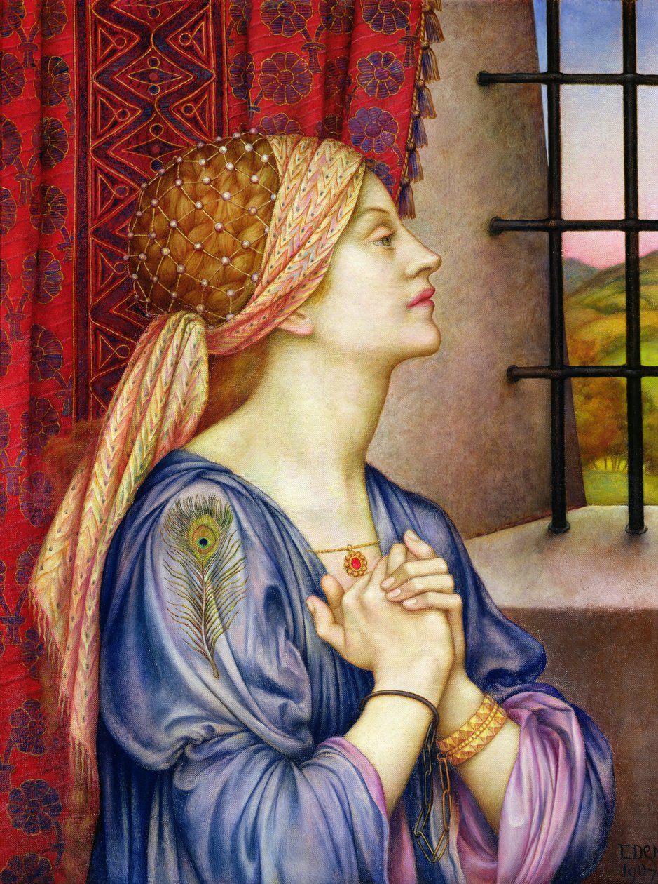 囚犯，1907-08 作者 伊夫林·德·摩根（Evelyn De Morgan）