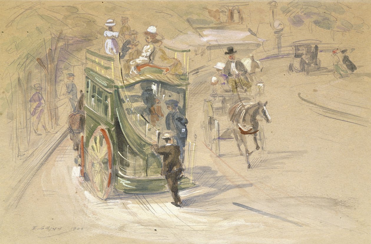 在中央公园 作者 Everett Shinn
