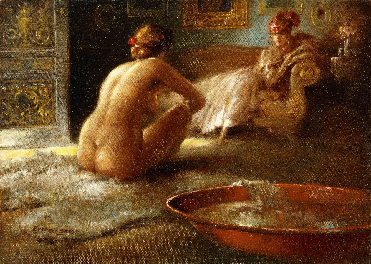 偷窥狂和她的浴女 作者 Everett Shinn