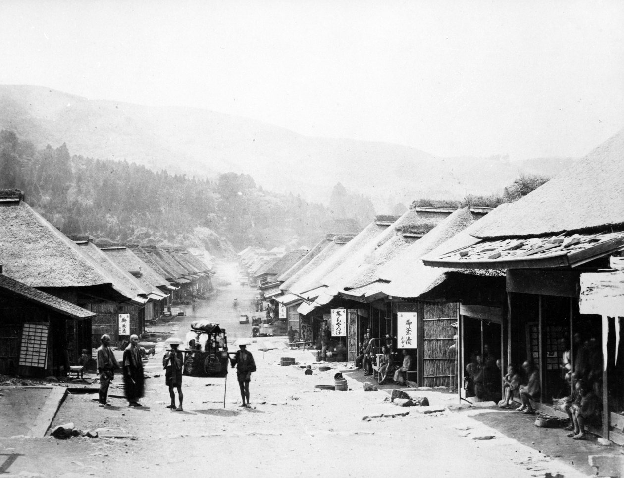 神奈川，日本，1860年代 作者 菲利斯·比托（Felice Beato）