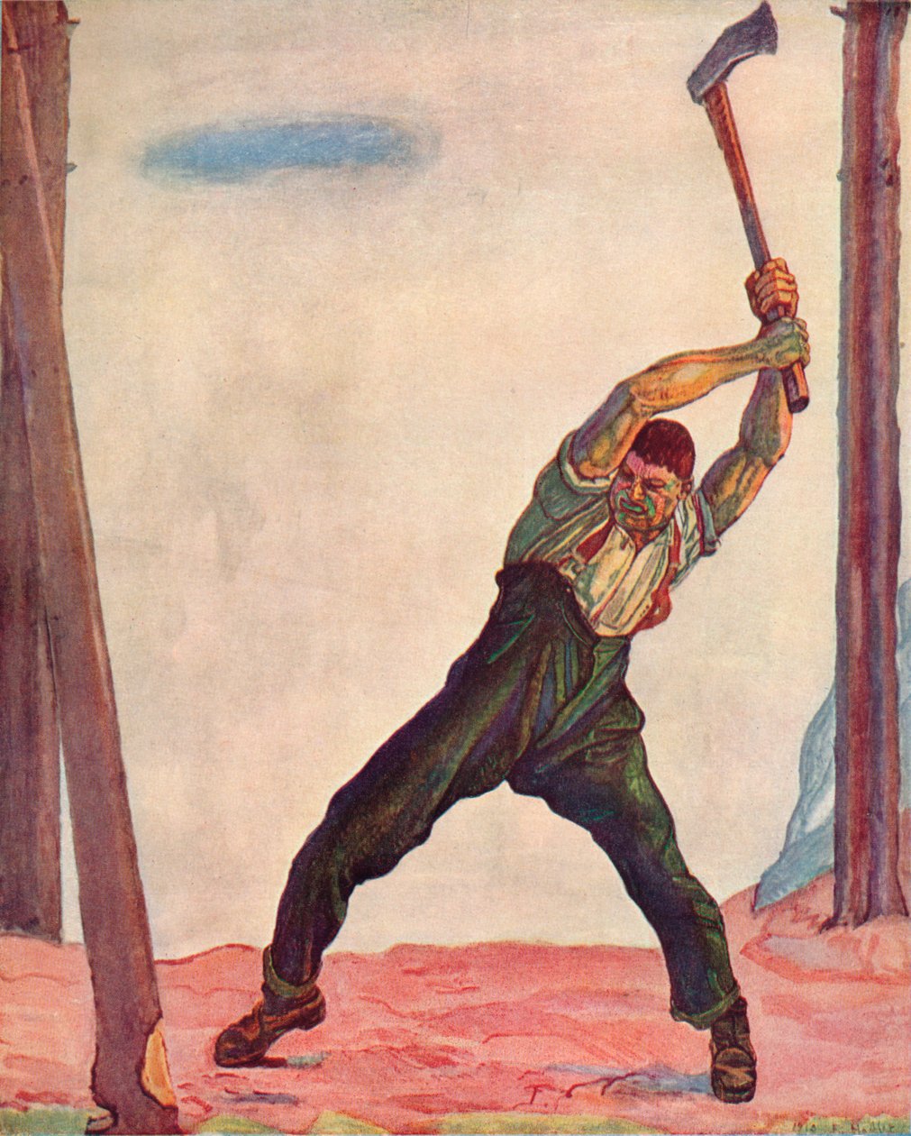 c夫，1910年。 作者 费迪南德·霍德勒