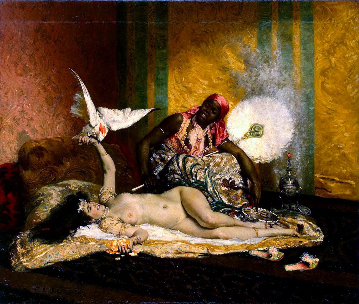 Odalisque"，1870年代。 作者 费迪南德·罗伊贝特